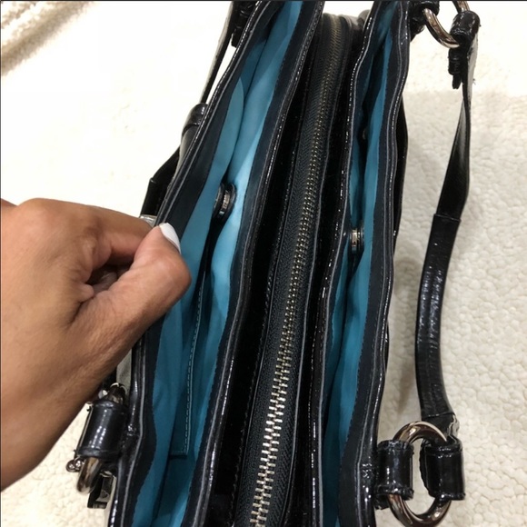 Black coach Paten leather bag. - Picture 5 of 8